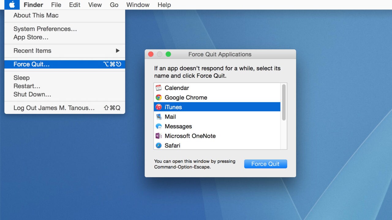 mac shortcut for control alt delete
